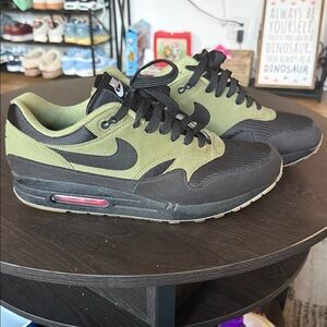 Nike Air Max Olive and Black Sneakers